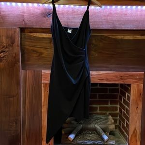 Little black dress, size medium, asymmetrical